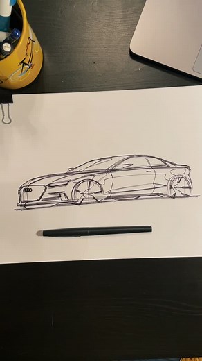 Audi S5 Drawing Tutorial