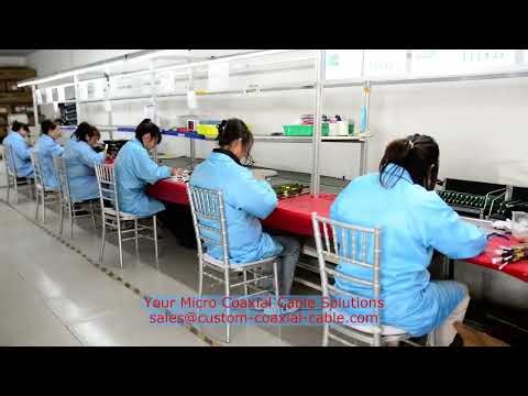 42 awg micro coax cable for robotics cobots 20524-112T-02 micro-coax wire Canada factory wiring harn