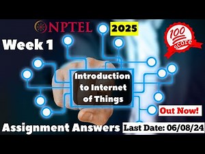NPTEL IOT Week 1 Assignment Answers 2025