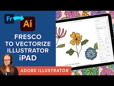 Vectorize in Illustrator on the iPad from an Adobe Fresco Pixel Drawing
