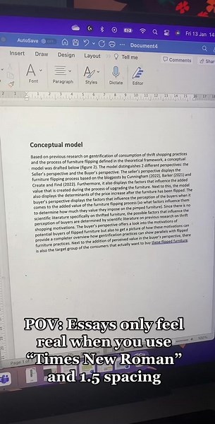 Calibri just doesn’t do the trick 💁‍♀️ #timesnewroman #calibri #thesis #student #studentlife #foryoupage #writing #lifehack #motivation