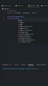 Python Iterators vs Generators