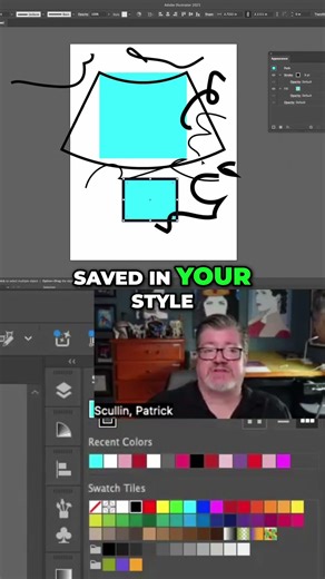 Graphic Styles: Reuse Object Effects Easily #shorts