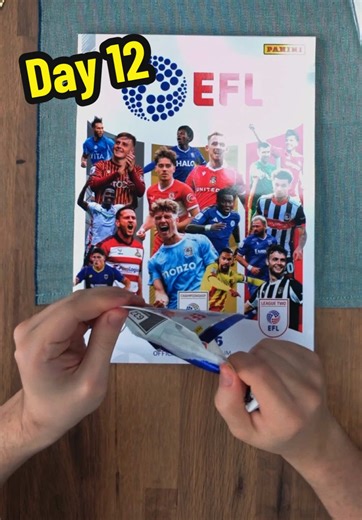 EFL Sticker opening Day 12. Trying to complete the album. #StickerAlbum #StickerCollection #EFL #PaniniStickers #Foryou