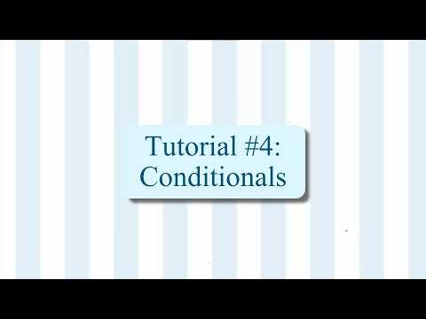 On One Condition.. ~ Tutorial #4 ~ Conditional Statements