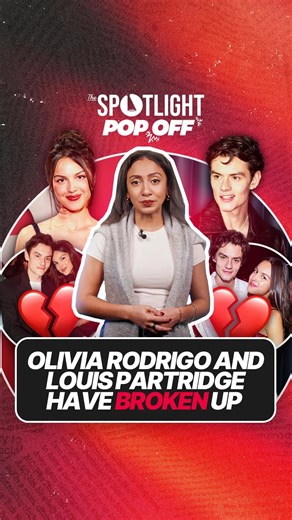The Spotlight on Instagram: "Olivia Rodrigo and Louis Partridge have split after more than two years together. The US singer, 22, and her British actor boyfriend, 22, reportedly ended their relationship a few weeks back. #celebrity #holidays #oliviarodrigo #breakup"