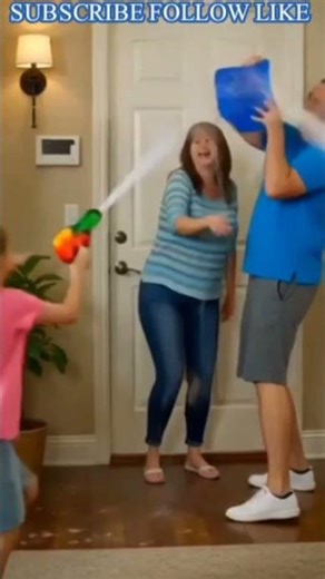 Epic Water Bucket Battle 😂💦 #shorts