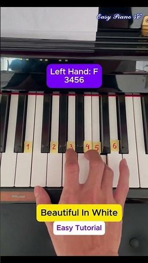 Beautiful In White (Easy Piano Tutorial)