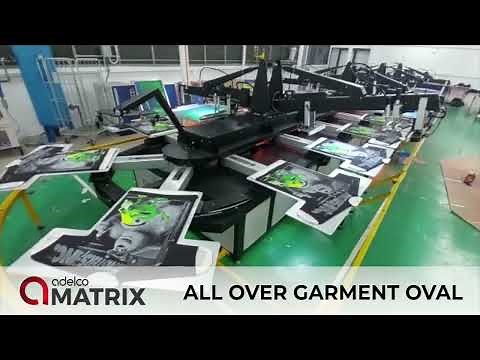 Adelco Matrix - All over Oval screen printing system - in production!