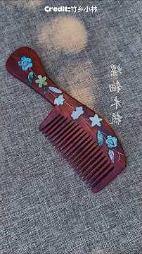 Watch How Artisans Turn Wood, Shells, and Gold into a Gorgeous Comb!
