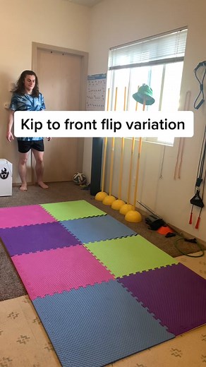 Kip to Front Flip Variation Training