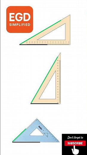 How to Use Set Squares in Engineering Drawing|Quick Guide for Beginners#egd#engineering#viral#shorts