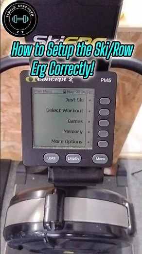 How to setup The Skierg/Rower Correctly, Every time!