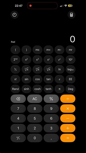 How to activate scientific mode on iphone calculator #shorts