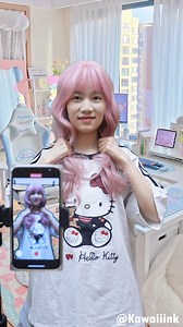 3.2M views · 10K reactions | 盧Sanrio Girl Short Hair Makeover Tutorial New Store Opening! Everything 50% off! Get Your FREE Flower Power Gel Pen! .⁠ .⁠ .⁠ Welcome to my website for browsing and shopping: kawaiiink.com .⁠ #study #art #mymelody #sanrio #sanriocore #kuromi #pompompurin #littletwinstars #gudetama #badtzmaru #cinnamoroll | Kawaii Ink | Facebook