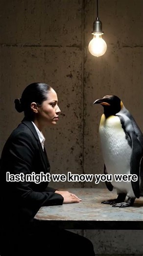 A woman questions a silent bird, as if it holds secrets the world isn’t ready to hear.