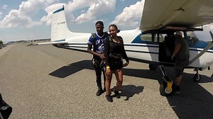 Police in New York state released footage Friday of a couple they say went skydiving and paid to have a video made of the experience — allegedly charging it all to a stolen credit card. Officials are hoping to identify the two, whose faces and voices were clearly recorded. http://on.ktla.com/t1PEe | KTLA 5 News
