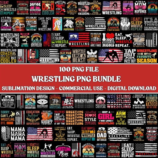 Wrestling PNG Bundle – Wrestle Designs, Power Sports Graphics, American Wrestling Clipart (digital Download) - Etsy