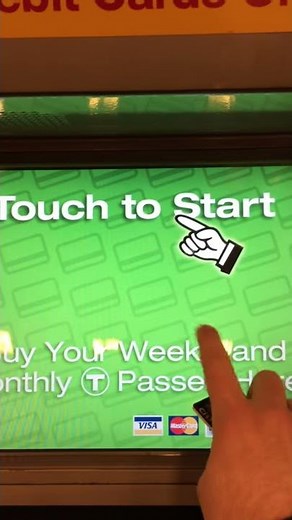 Using an MBTA Fare Vending Machine