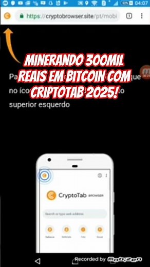💰 “Macete para minerar mais de 300 mil por mês com CryptoTab #criptotab #makemoney