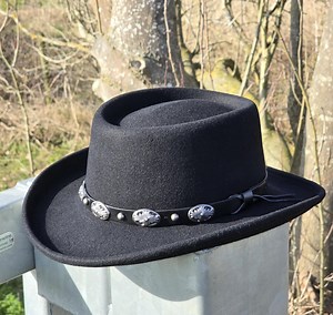 Crushable Wool Felt Gambler Hat: Personalized Branding Iron Option - Etsy