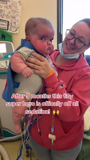 1 step closer to home!! #trachbaby #24weeker #nicu #preemie #boymom