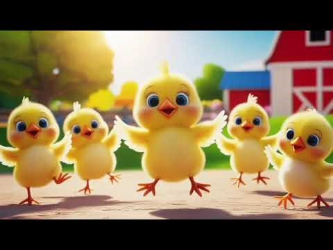 "🐣 Five Little Chicks Song: Sing Along & Dance Fun for Kids! 🎶 Toddler Favorites!"