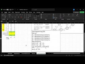 08 Example - Solving Multi-Objective Problems Using Goal Programming Approach