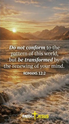 Be Transformed ✝️ | Romans 12:2 #jesuschrist #bibleverse #christianshorts