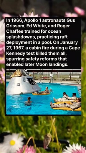 In 1966 Apollo 1 astronauts Gus Grissom Ed white