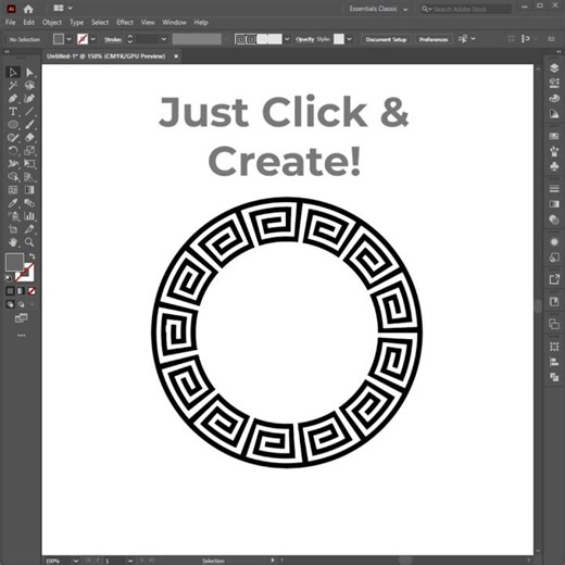 Adobe illustrator | Pattern Brush Graphic Design Tutorial for beginners #PrintSignal
