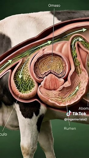 Cómo funciona la digestión de una vaca: paso a paso