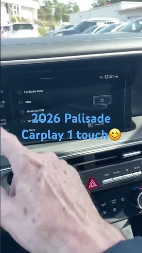2026 Palisade 1 Touch shortcut Apple Carplay Android Auto set up