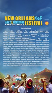 Jazz Fest 2024 Kicks Off April 25! Full Music Lineup and Tickets at nojazzfest.com | New Orleans Jazz & Heritage Festival