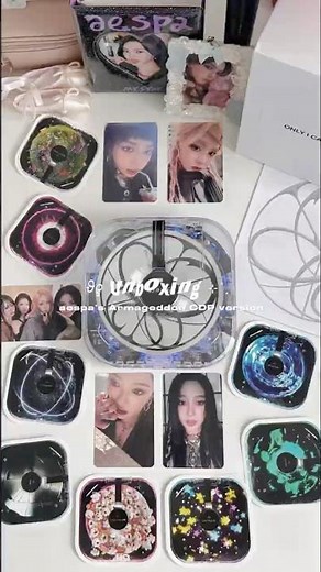 unboxing : aespa Armageddon album CDP version 💿 #kpop #æspa #armageddon #aespa #cdplayer