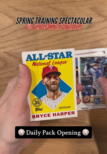 ⚾️ Daily Pack Opening ⚾️ 2023 Topps Series 2 Baseball Retail Box Packs Post Sponsored By: @Arizona State Card Show 🚨TICKETS ON SALE…LINK IN BIO🚨 🏟️Venue: Chase Field – Downtown Phoenix, AZ 🗓️Dates: March 13–15, 2025 (Friday–Sunday) ⏰Hours: Friday 2–8 PM · Saturday 11–6 PM · Sunday 11–5 PM (Early Admission is 1 hour earlier than stated times) 🧳Dealer Tables: 400 (main level) 250 (upper level) 🎉Event Details: Full concourse wraparound with alternating Sports & TCG sections, VIP Lounge, and K