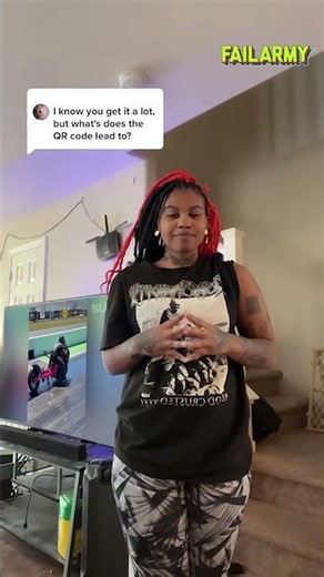 Ok so she's a fan #tattoo #tattooartist #qrcode #failarmy