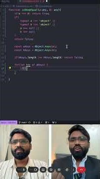 IsEqual method in js #javascriptdev