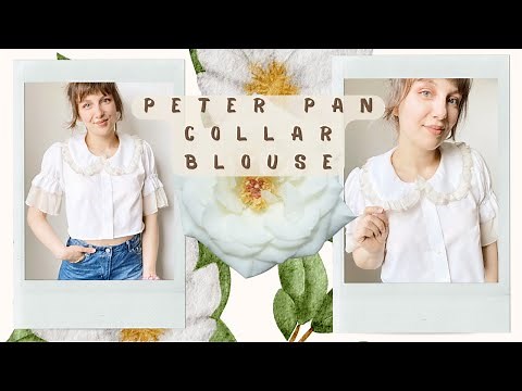 Refashion White Shirt into a Peter Pan Collar Blouse | Sewing Tips and Tricks