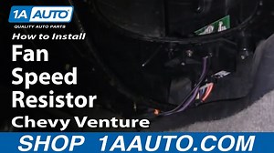 How to Replace Blower Motor Resistor 1997-2000 Chevy Venture