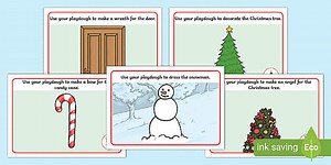 Christmas Modelling Dough Mats