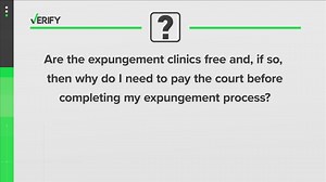 Yes, expungement clinics are free but there are other court fees you might have to pay