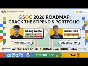 GSoC 2026 Roadmap: Crack the Stipend & Portfolio | Live Proposal Demo