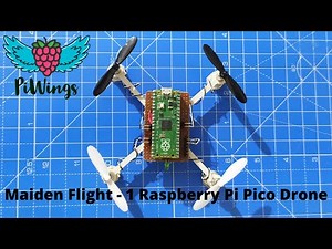Raspberry Pi Pico Drone | PiWings Maiden Flight 1 with FSi6 | RP2040 Drone | STEM Education