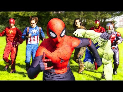 Spider-Man VS Avengers VS FNAF VS Grimace!
