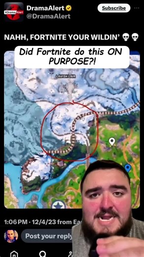 Did fortnite do this on purpose?#fortnite #map #sad #foryou | fornite map