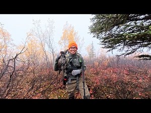 4 Mile Hike Alone Through Alaska's Fall Tundra | Grouse Hunting