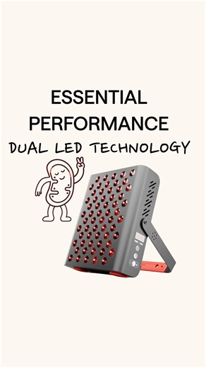 Our Essential Panel is the next level of Red Light Therapy: Dual-LED technology with warm & cold light in one device. One Red Light Panel, double the power, for recovery, hormones & skin health. #redlighttherapy #longevity #biohacking | Luminouslabs.health