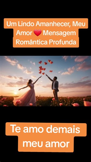 Um Lindo Amanhecer, Meu Amor ❤️ Mensagem Romântica Profunda. #Mensagem... | TikTok