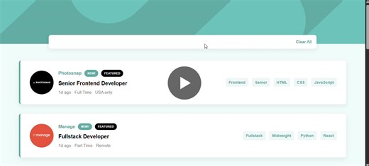Built Job Filtering App with JavaScript, HTML, CSS | Samiul Islam posted on the topic | LinkedIn
